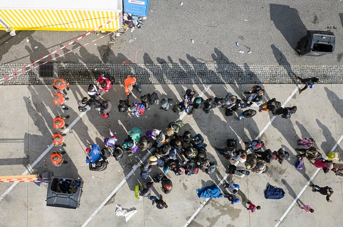 Миграционный кризис в Европе: взгляд с беспилотника