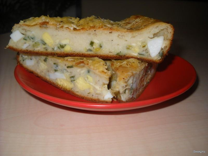 Пирог с яйцом и сыром рецепт