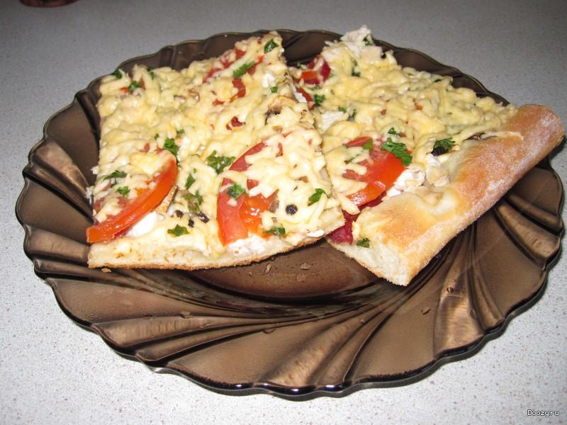 Пицца по домашнему в духовке пошаговый рецепт