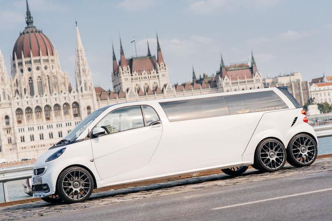 Smart ForTwo превратился в шестиколесный лимузин