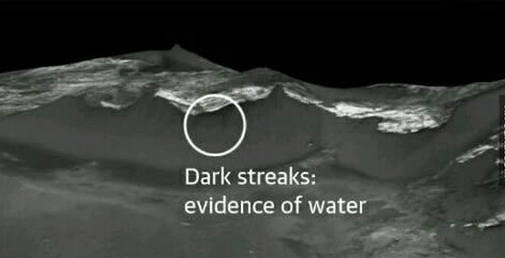 NASA нашло на Марсе жидкую воду