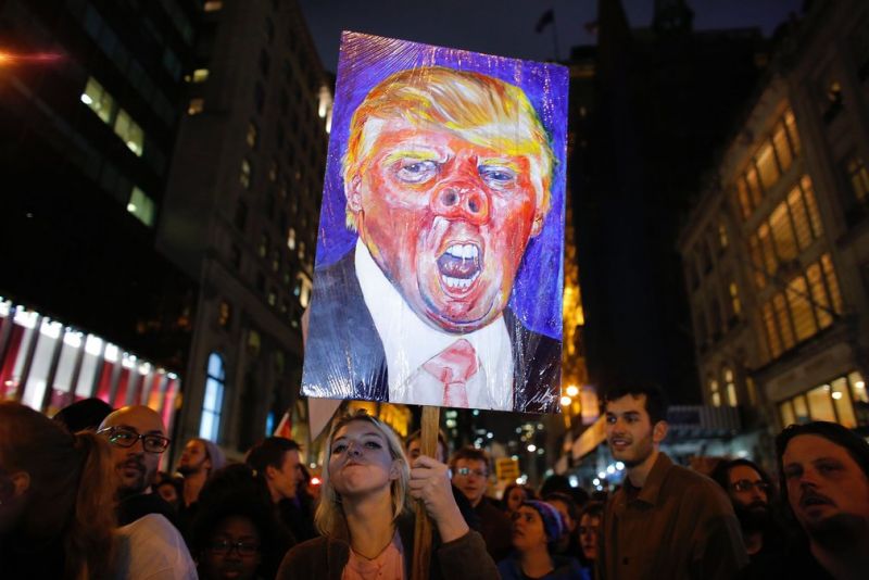 Американцы протестуют против Трампа: фото