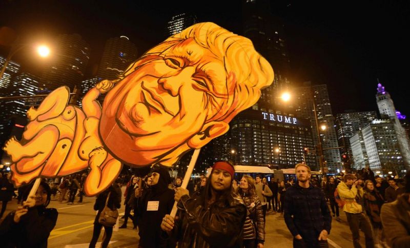 Американцы протестуют против Трампа: фото