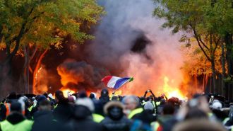 Протесты в Париже: фотогалерея